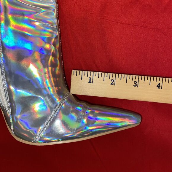Cape Robbin Bemilia Holographic Thigh High Boots for Women Over the Knee 9M - Picture 14 of 16